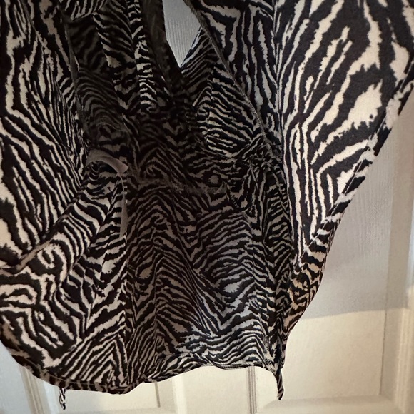 Banana Republic Zebra-Print Sleeveless Wrap Top - Picture 8 of 8